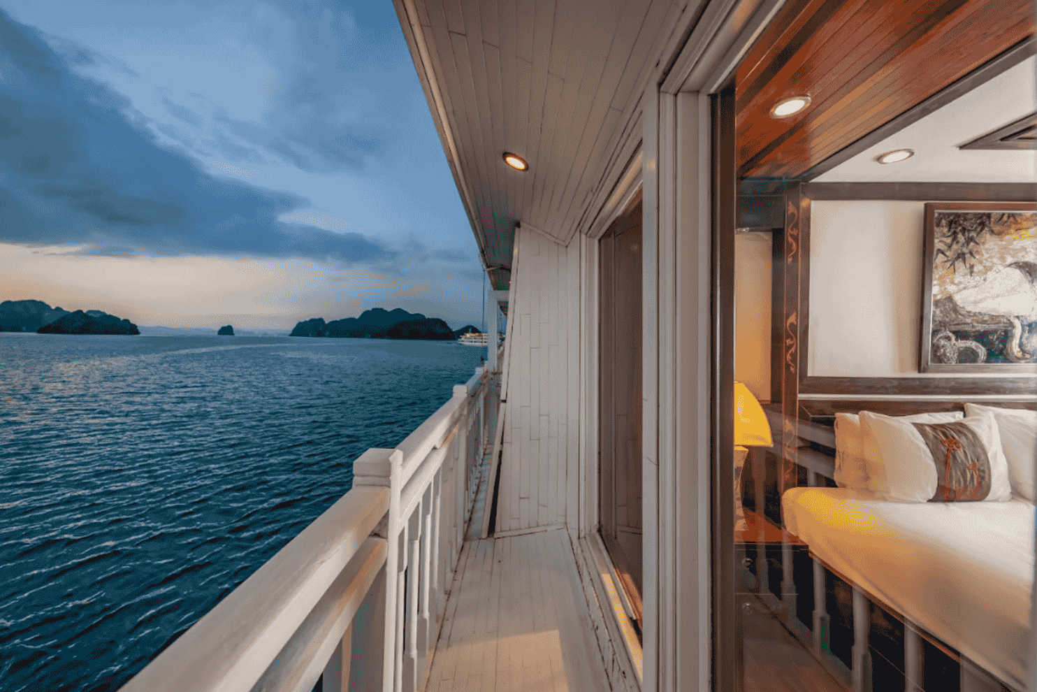 Indochina Sails Cruise balcony