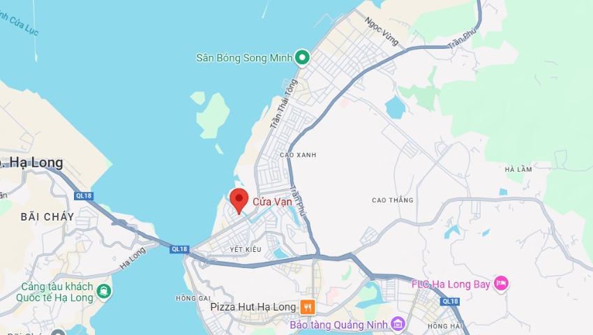 Cua Van Floating Village Map